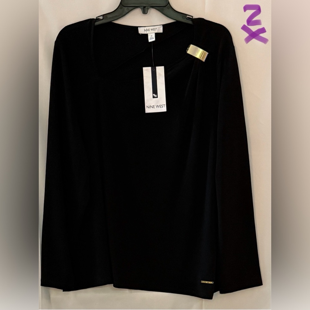 Nine West Elegant Black Blouse